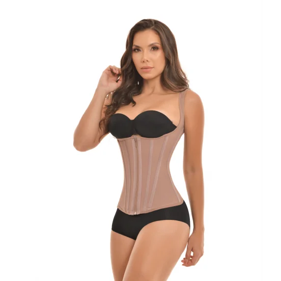 Vista 5 de CHALECO EXTREMO DOBLE AJUSTE - COLOR: BEIGE, TALLA: S